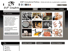 Tablet Screenshot of emfconsultoriapolitica.com